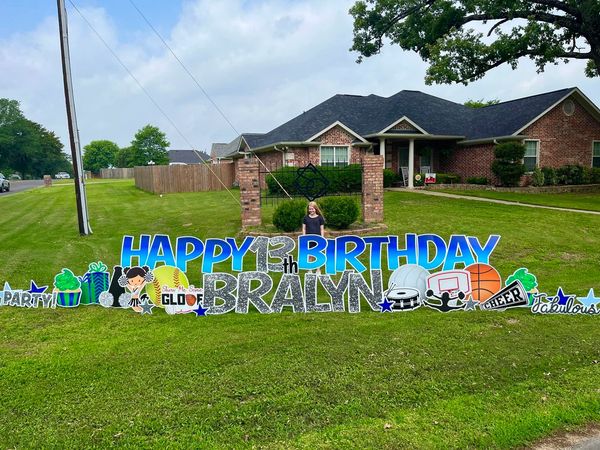 Happy Birthday yard sign