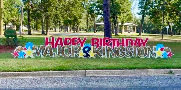 Happy Birthday yard sign