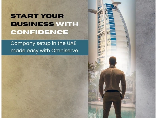 Start your UAE business confidently with Omniserve's easy company setup services.