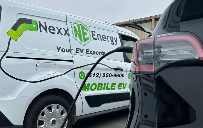 Mobile EV charging vehicle