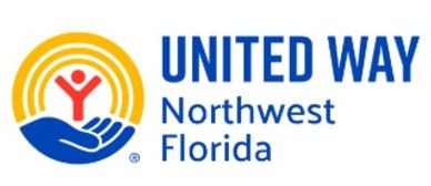 Logo of United Way Northwest Florida with a hand and person symbol.