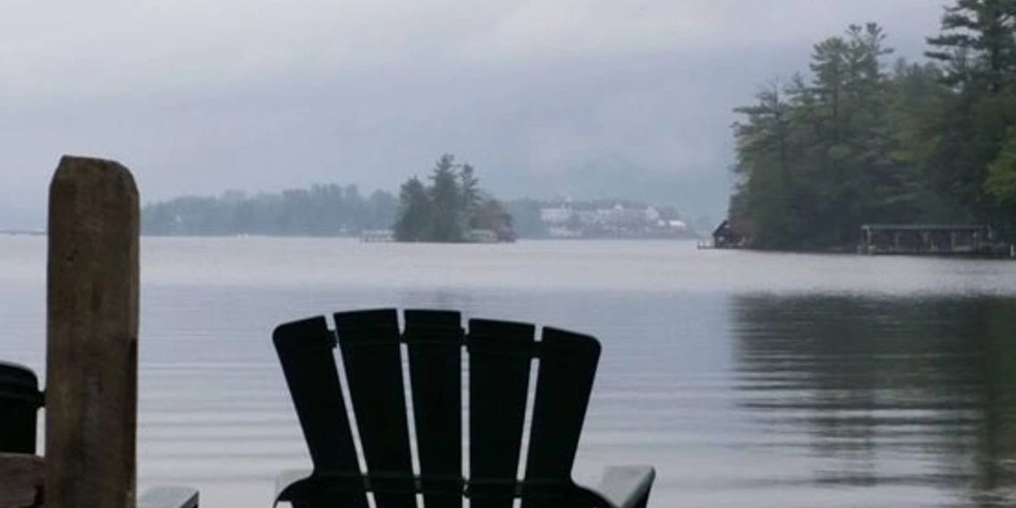 View looking North from Huddle Bay with the Sagamore Hotel in the distance.