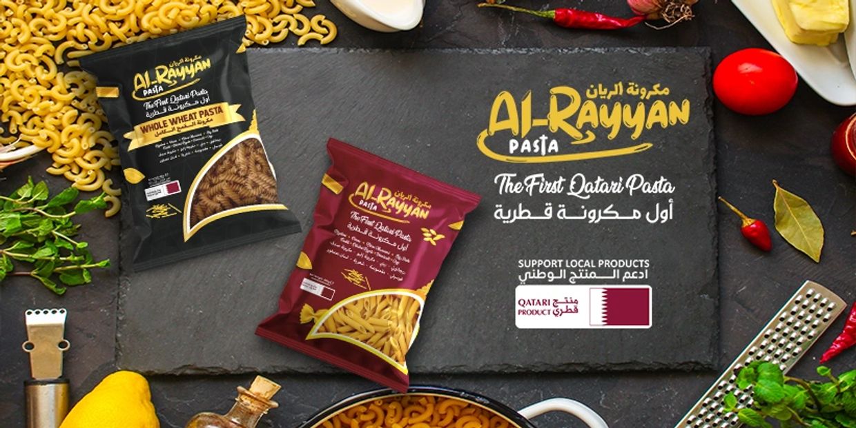 Al-Rayyan Pasta, the first Qatari pasta brand, supporting local products.