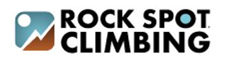 Logo of Rock Spot Climbing with a mountain icon.