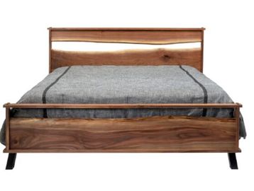 Custom bedroom furniture, walnut live edge bedroom furniture available in Sedona, AZ 