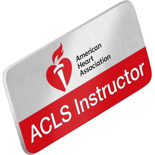 AHA ACLS Instructor Lapel Pin