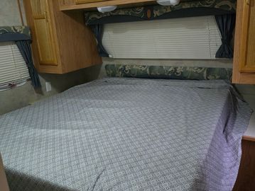 Queen bed with storage