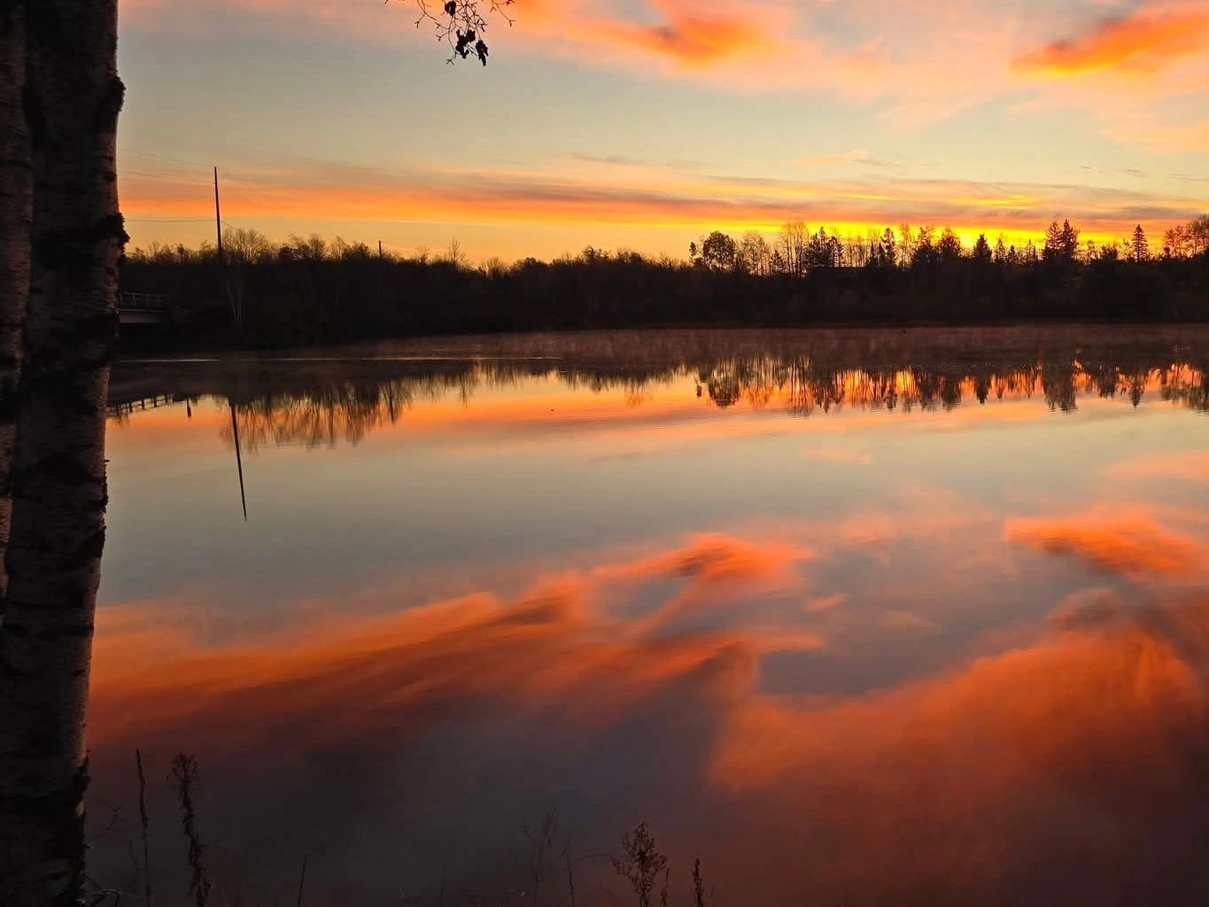 Sunset on the flowage