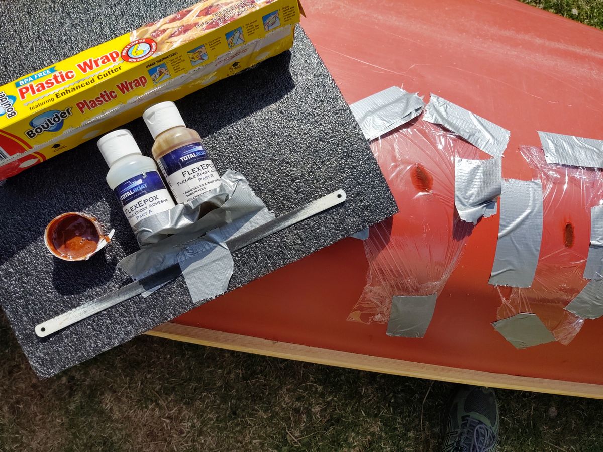 SHOP REPAIR HULL DAMAGE. gouge, tear, hole, crack or cold crack repairs