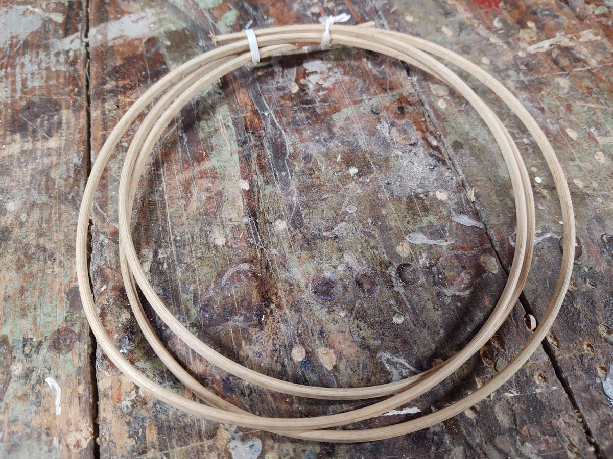 canoe seat cane / caning spline, BLEACHED, 7 width (5/32" width), 5