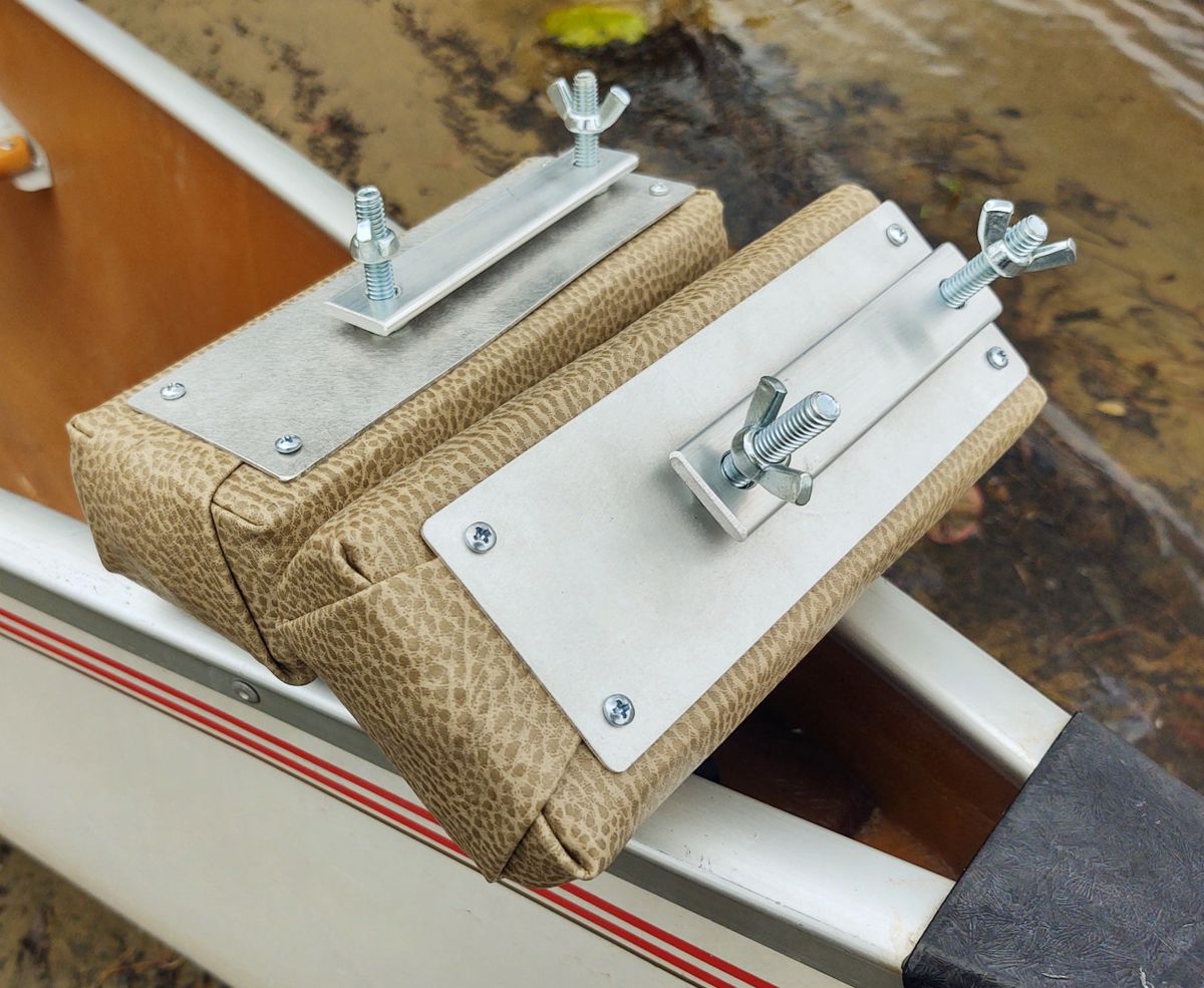 canoe portage pads/ carry yoke pads / 4" centertocenter bolts. these