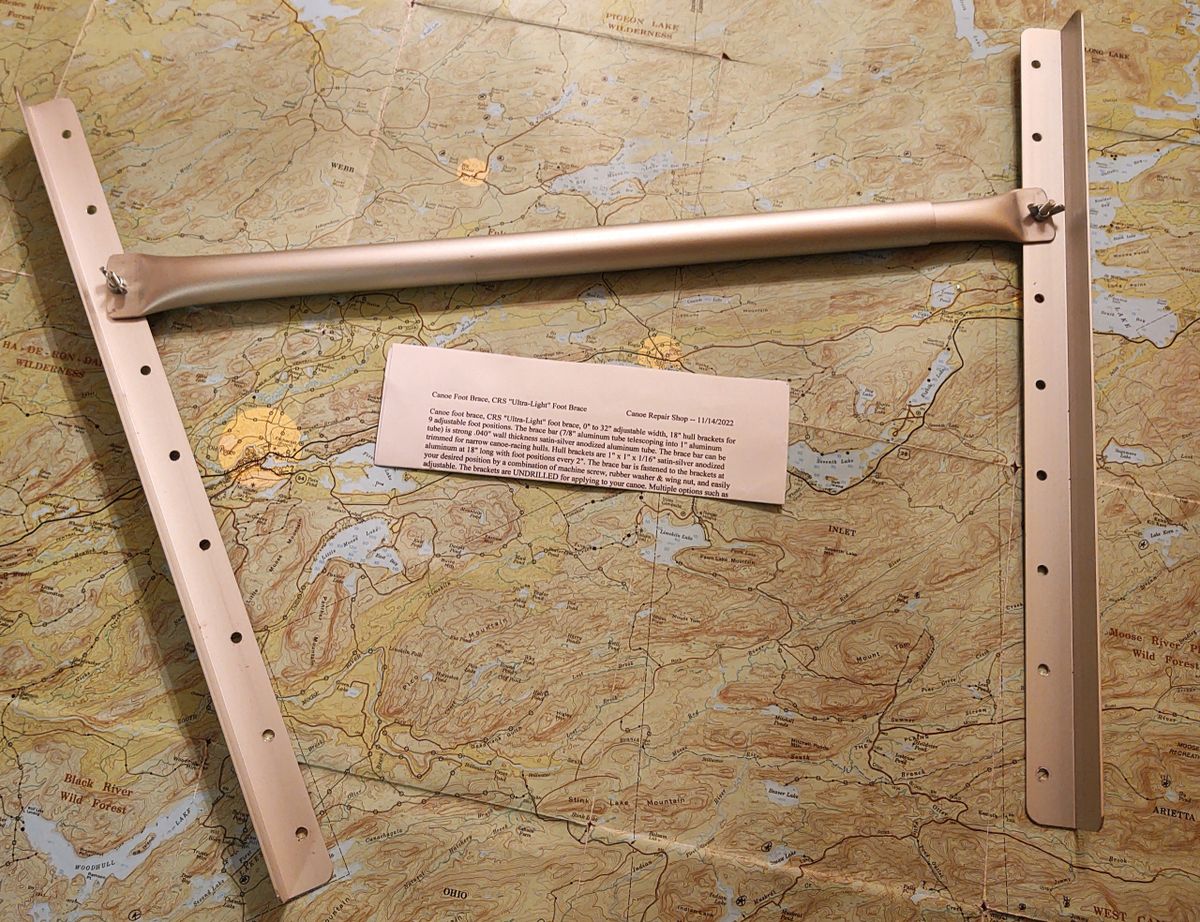 canoe foot brace / canoe footbrace installation parts