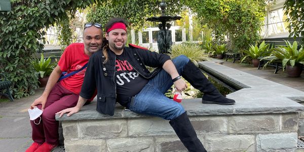 Nico and Dino at New York Botantical Gardens