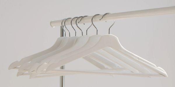 white hangers