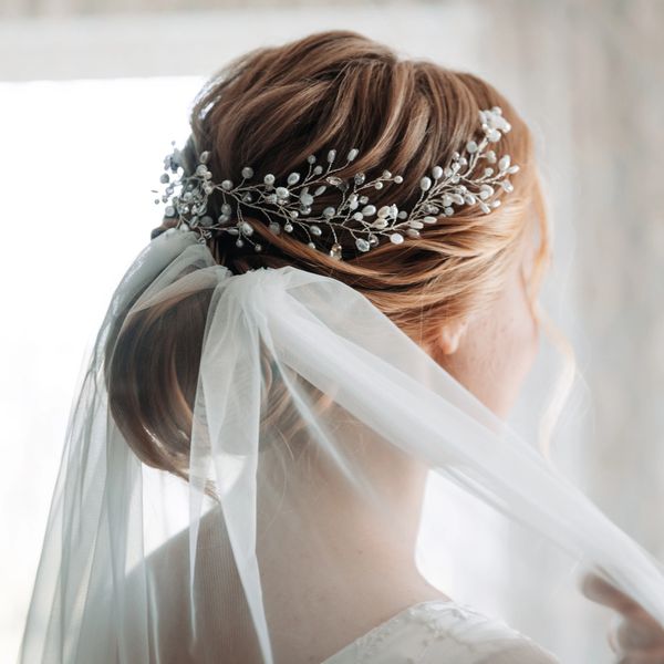 bride looking away