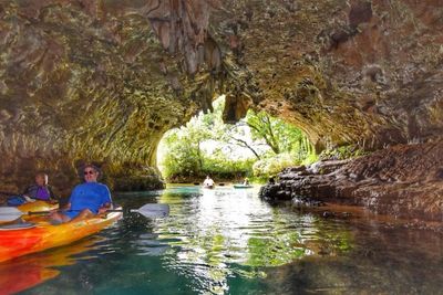 Cave Spring located between Akers Ferry and Pulltite Spring on the upper Current River.