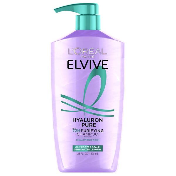 L'Oréal Elvive Hyaluron Pure Purifying Shampoo bottle.