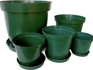 Green Garden Pots