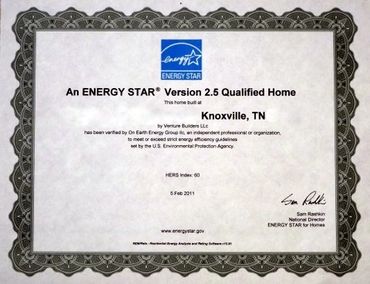Energy Star Qualified Home Award