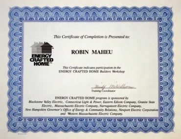 Energy Crafted Home Award