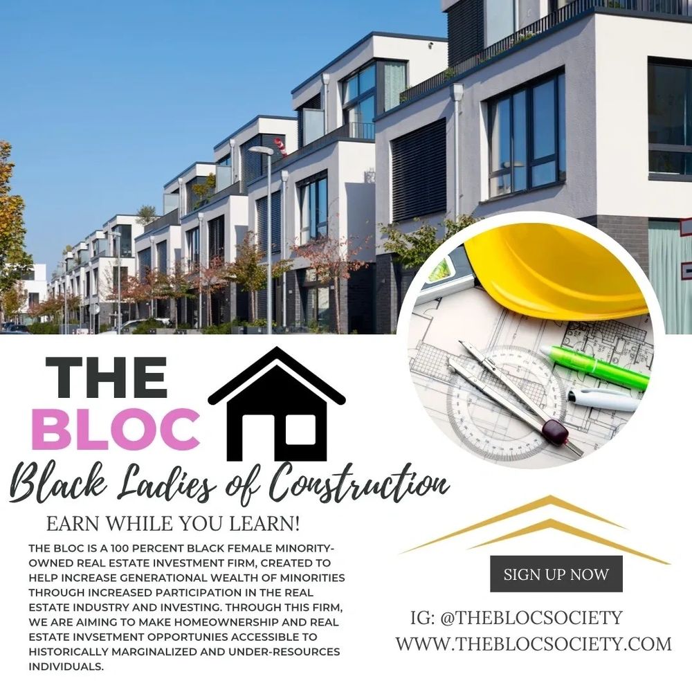 Thebloc - Minority Investors, Women in Construction, Black Women, Realtors,  Black Owned, Women Owned, Real Estate,, Black Owned Businesses, Minority  Investors, Blackowned