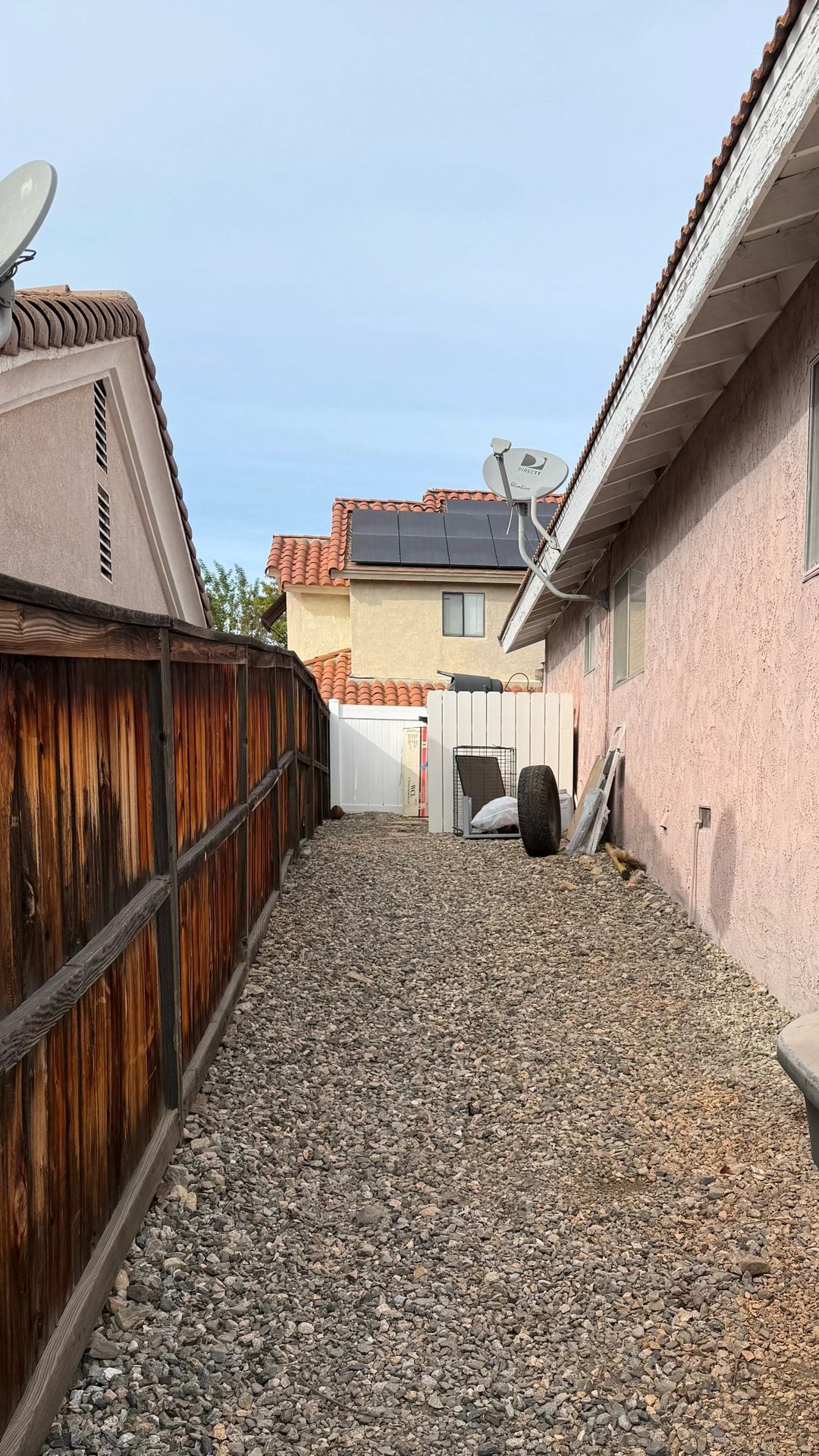 side of yard clean up 