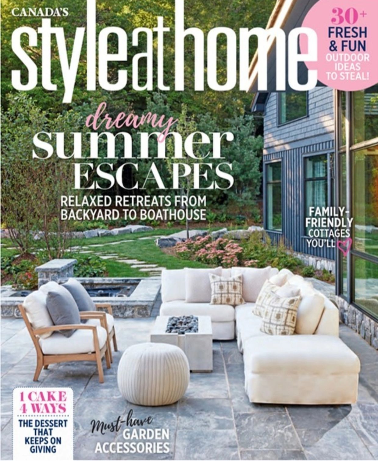 Real Deal Carpentry INC craftsmanship featured on the cover of Style at Home Magazine.