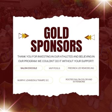 Thanking gold sponsors with their names listed.