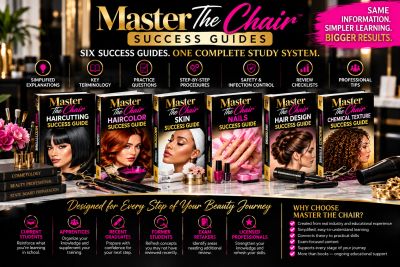 Master The Chair: Six beauty success guides for hair and nail care professionals.