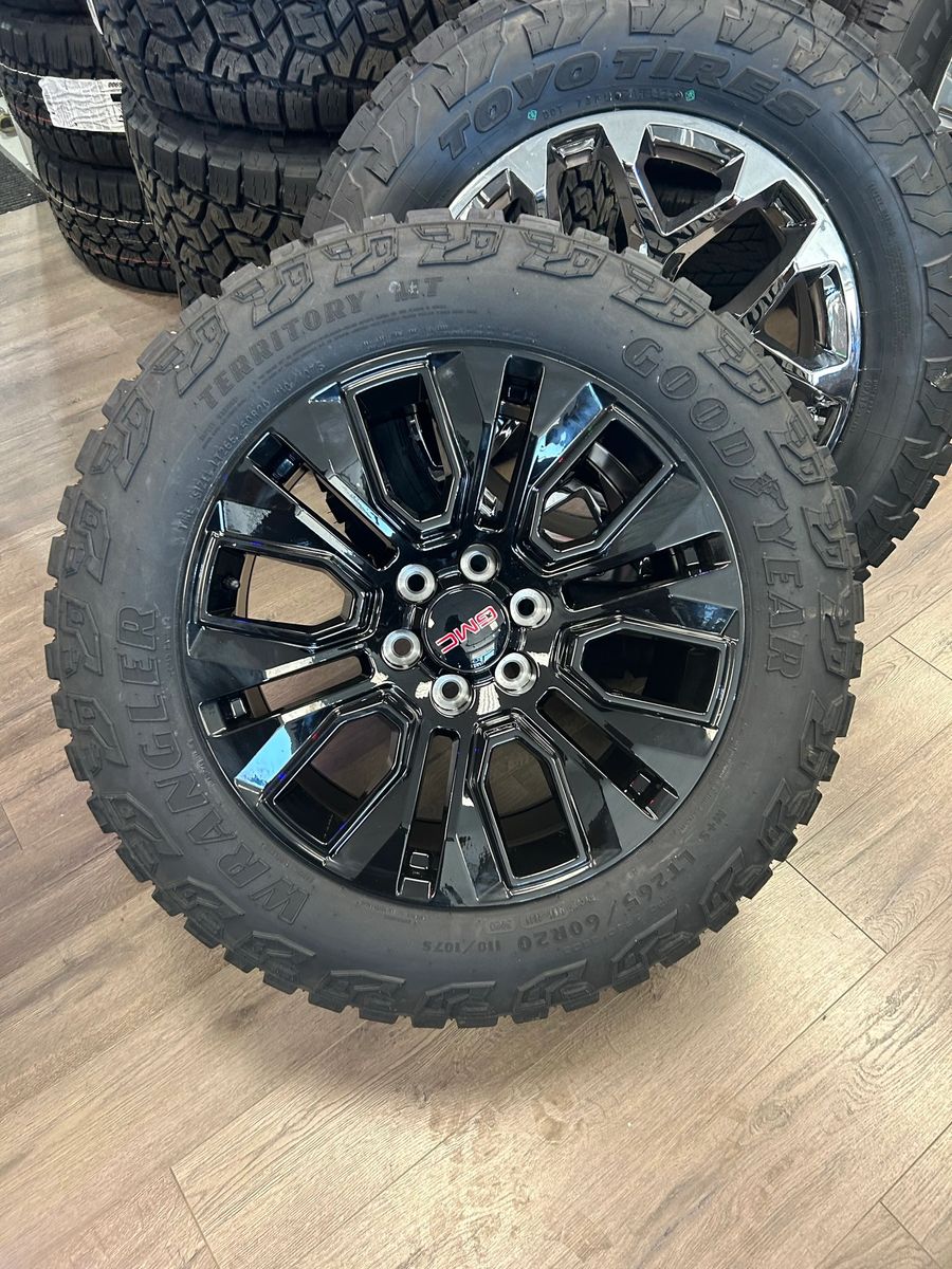 New 2024 GMC Chevy Rims N Goodyear MT Tires   Rs=w 1200,h 1200