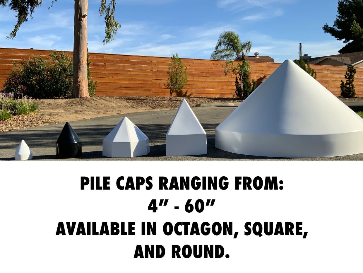 Pile Caps, Octagon Pile Cap, Square Pile Cab, Round Pile Cap, Pile Cap, Dock Box, Fiberglass Box