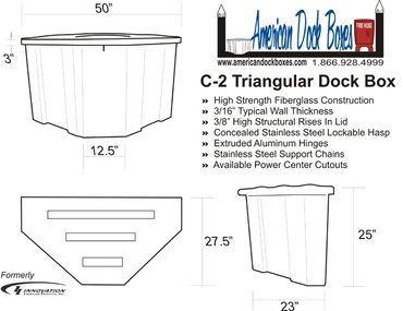 Dock Boxes, Fiberglass, Storage Box, Fiberglass Storage Box