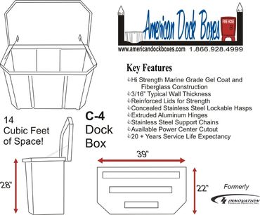 Dock Boxes, Fiberglass, Storage Box, Fiberglass Storage Box