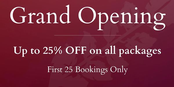 Avera Gardens Grand Opening with 25% off for first 25 bookings.