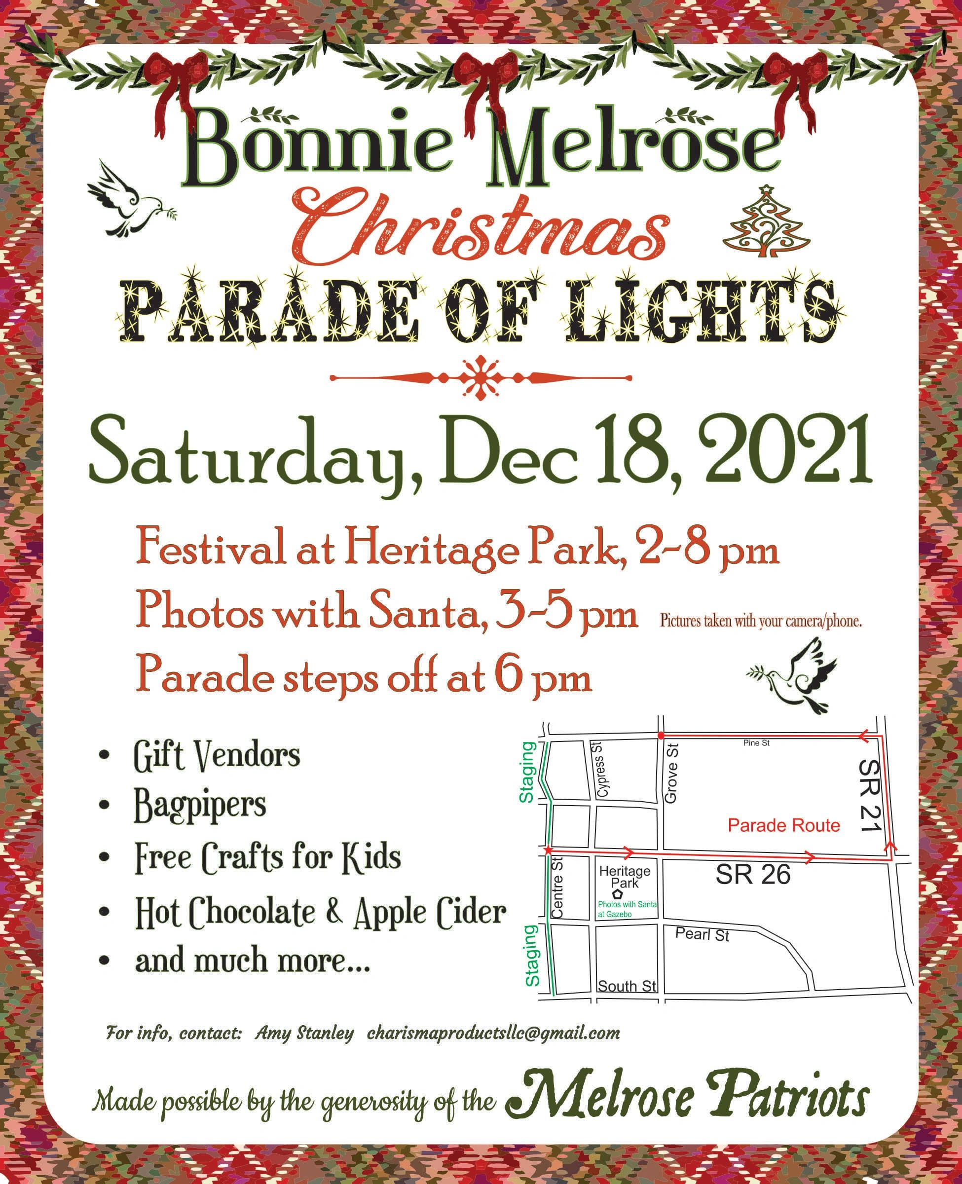 Bonnie Melrose Christmas Parade of Lights 2021