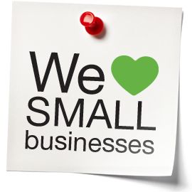 We love small businesses