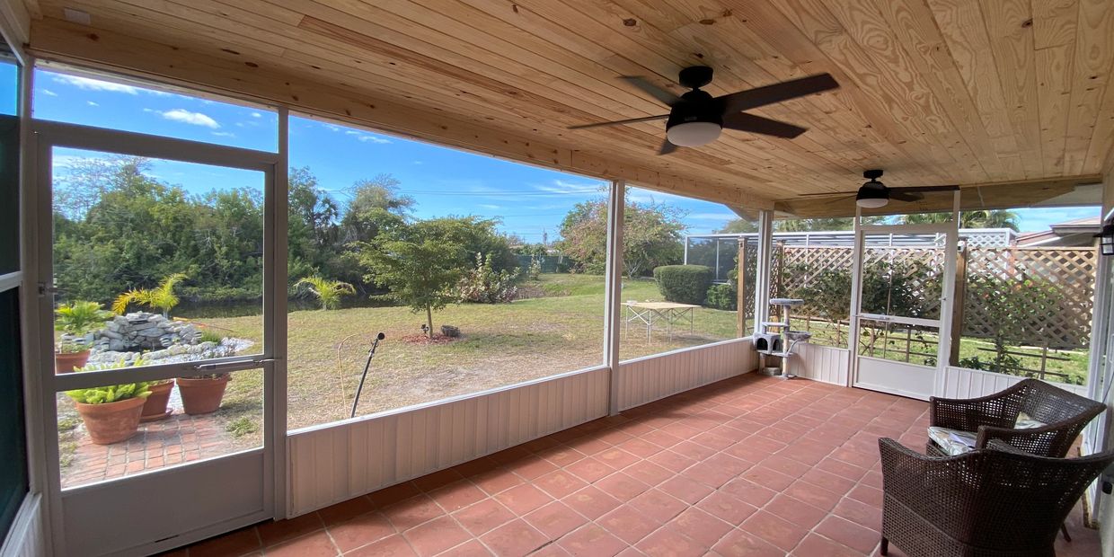 South Venice - Screen enclosed patio build