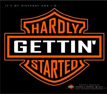 Graphic Design for Big Time Harley Davidson Fan, Birthday Card
