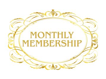 Elegant golden frame with 'Monthly Membership' text.