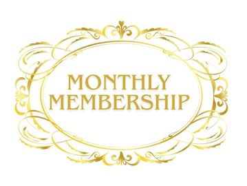 Elegant golden frame with 'Monthly Membership' text.