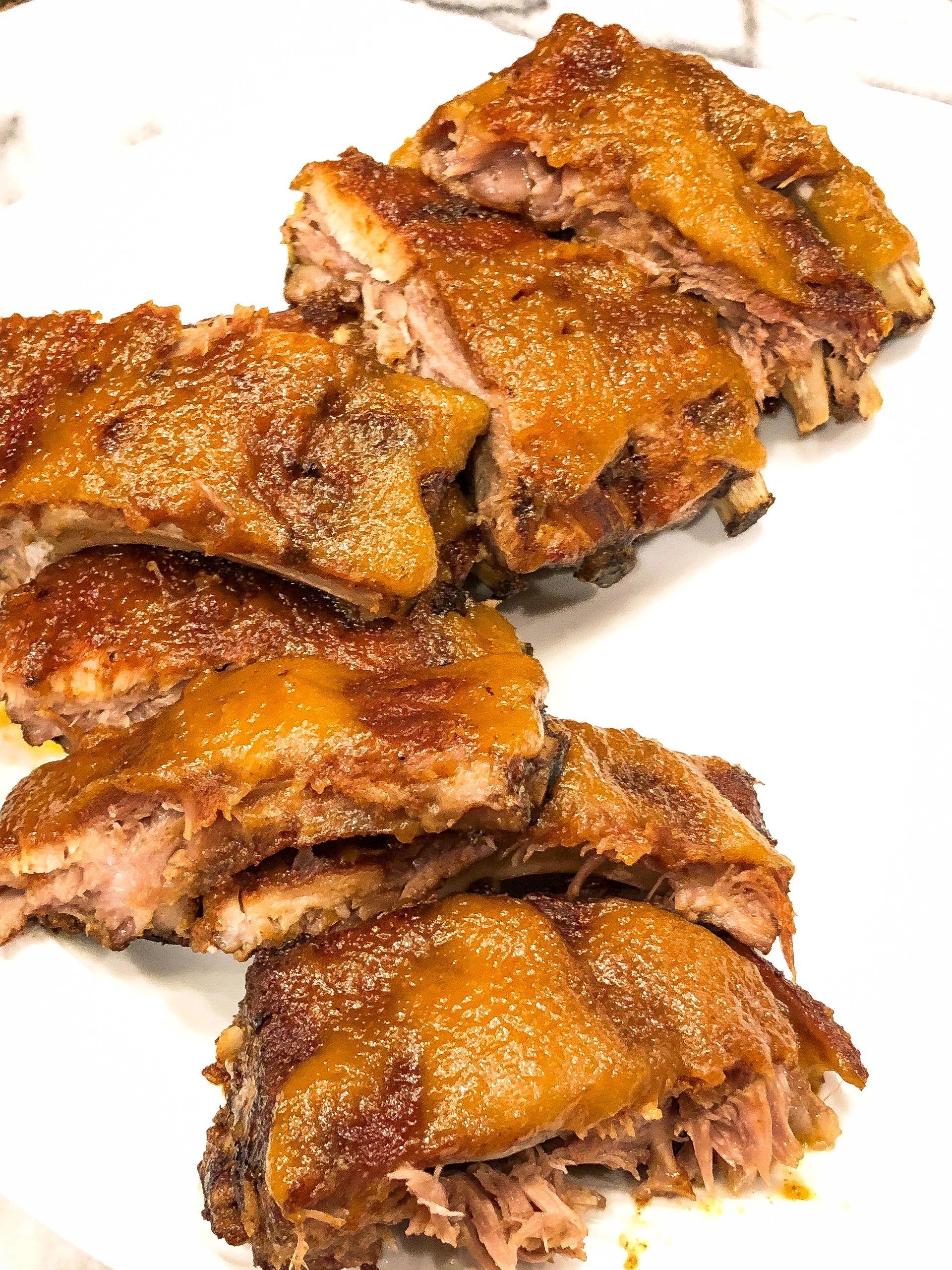 Baby Back Ribs With Spicy Peach Bbq Sauce