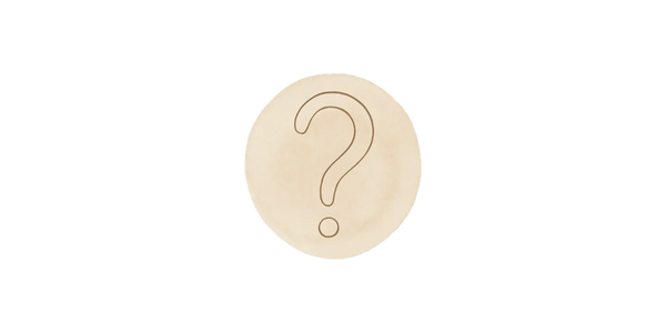 Minimalist pastel line art of a question mark, symbolizing curiosity and openness.