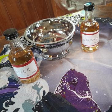 Southville celebrant. Scottish quaich wedding ceremony, AKA the loving cup. Mount Without, Bristol.