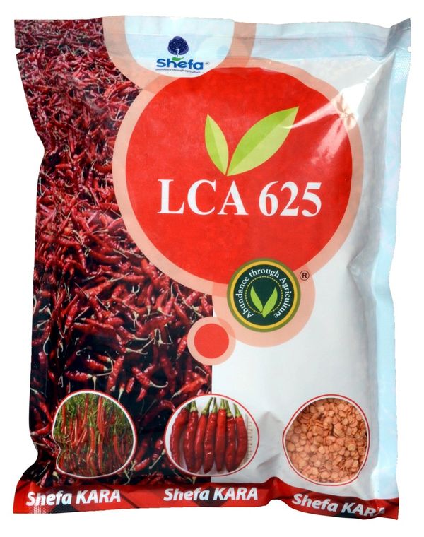 Shefa LCA 625 red chili seeds packet.
