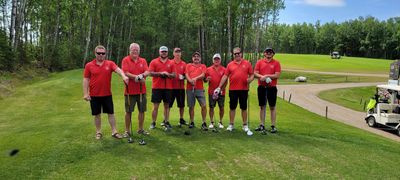 Kinsmen supporting the Road to Hope Community Support Foundation's golf tournament in Athabasca, 202