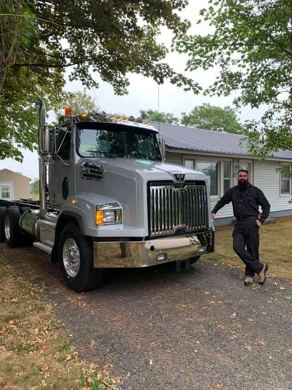 Dump truck used in excavation