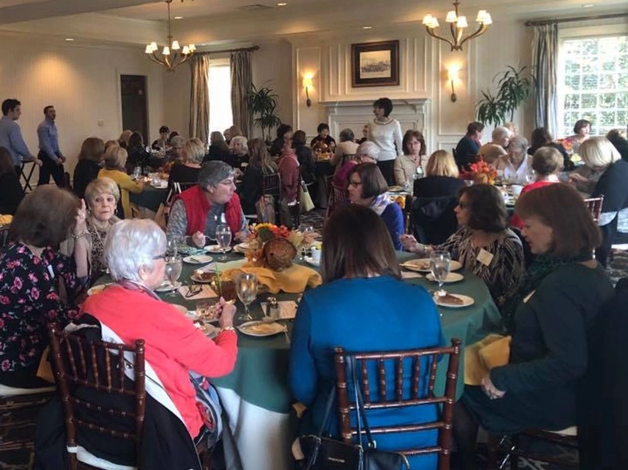 Wakefield Women's Club ladies enjoying lunch at Wakefield Plantation clubhouse.
