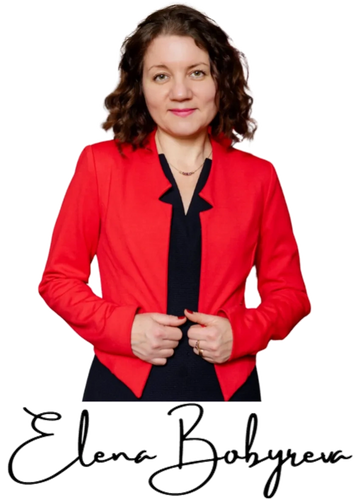 Woman in a red blazer