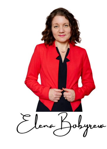 Woman in a red blazer