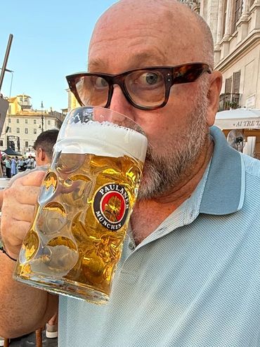 Rome - Bloody hot today.  The beer was perfect 10/10